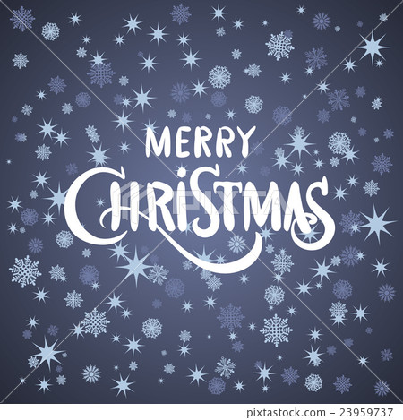 Vector merry Christmas greeting card blue - Stock Illustration ...
