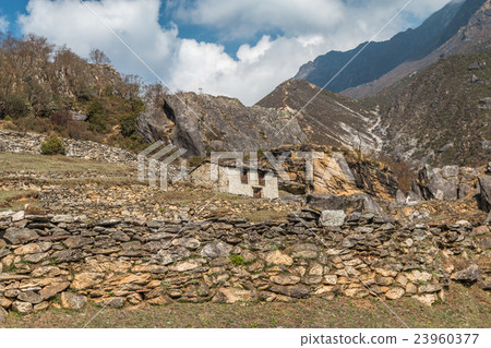 Native houses of Himalayas in Nepal 23960377