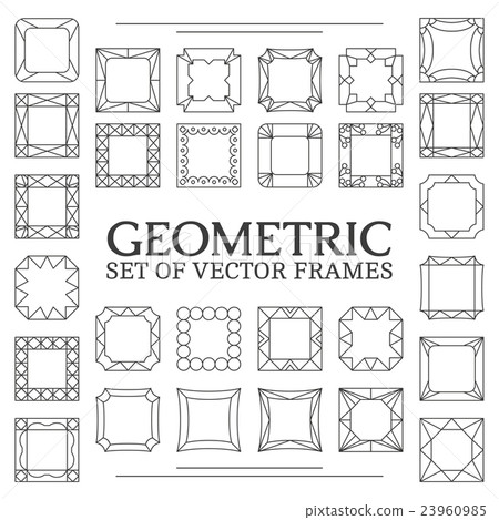 Vector line frames. - Stock Illustration [23960985] - PIXTA