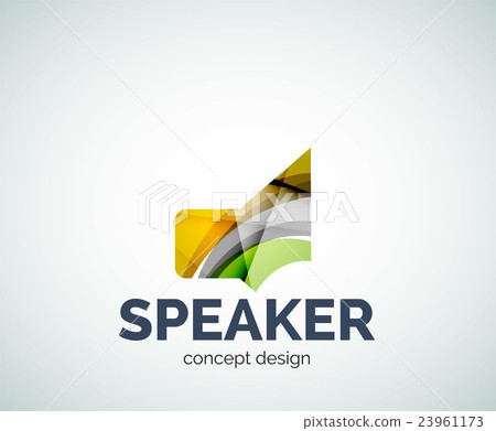 Speaker logo business branding icon Speaker logo business branding icon 23961173