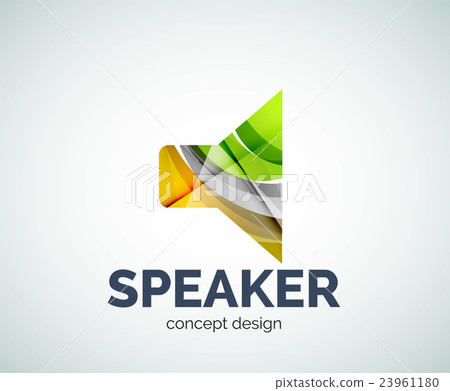 Speaker logo business branding icon Speaker logo business branding icon 23961180