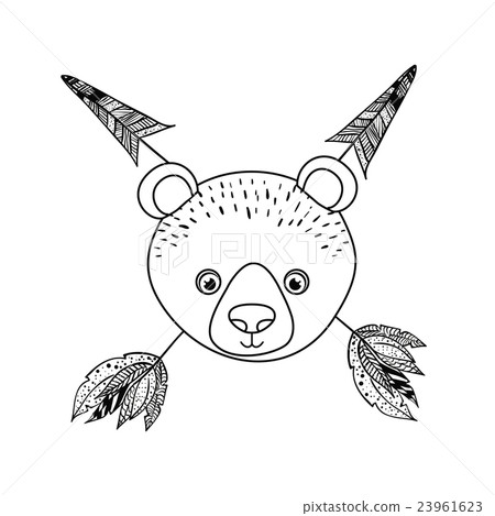 animal drawing style boho icon animal drawing style boho icon 23961623