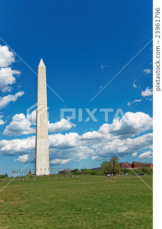 Beautiful sky and Washington monument 23961796