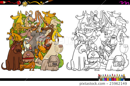 dog characters coloring page 23962149