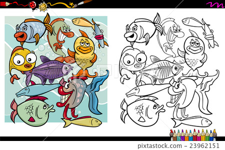 fish characters coloring page 23962151