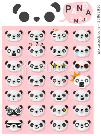 Panda emoji icons 23962916