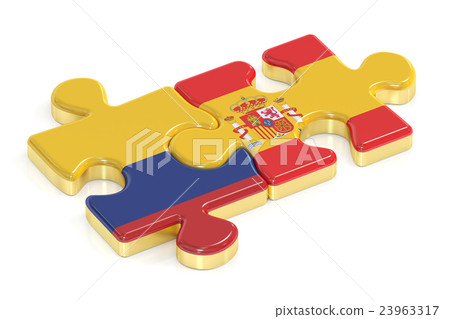 Spain and Columbia puzzles from flags 23963317