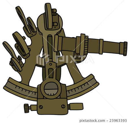 Historic brass sextant 23963393