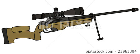 Black and sand sniper rifle 23963394