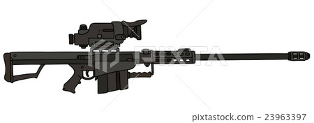 Black big sniper rifle Black big sniper rifle 23963397