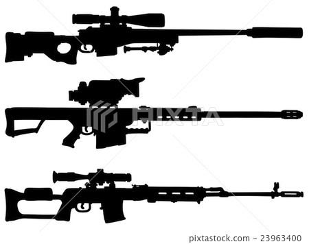 Three big sniper rifles 23963400