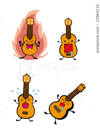 尤克里裡琴男孩，弦樂器的字符 23964210