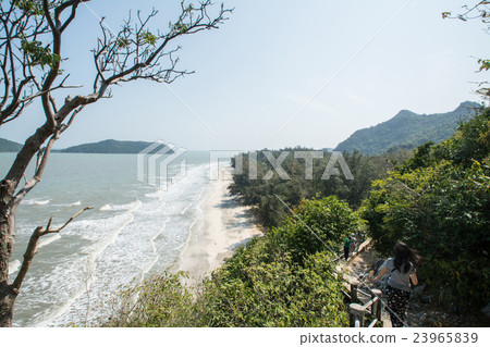 Lam-sara beach in Samroiyod nation park, Pranburi, 23965839