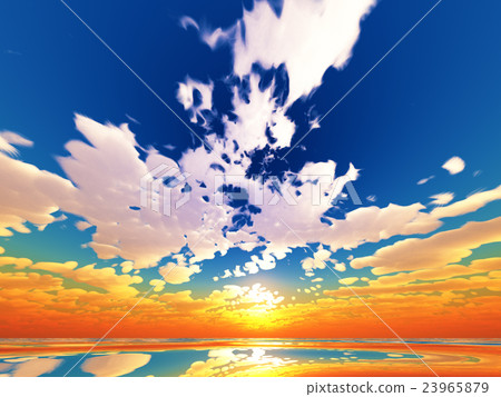 Wind and clouds with the sea 23965879