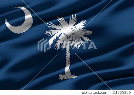 Wrinkled South Carolina Flag Closeup Texture Background (High Resolution 3D CG Rendering ∕ Coloring Illustration) Wrinkled South Carolina Flag Closeup Texture Background (High Resolution 3D CG Rendering ∕ Coloring Illustration) 23965899