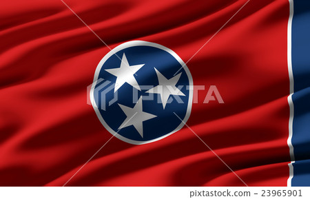 Wrinkled Tennessee Flag Closeup Texture Background (High Resolution 3D CG Rendering ∕ Coloring Illustration) Wrinkled Tennessee Flag Closeup Texture Background (High Resolution 3D CG Rendering ∕ Coloring Illustration) 23965901