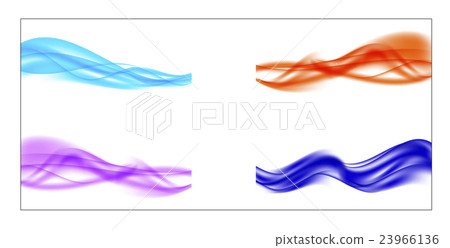 Set of Abstract Wave on White Background. Vector Set of Abstract Wave on White Background. Vector 23966136