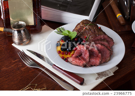 meat with berries meat with berries 23966775