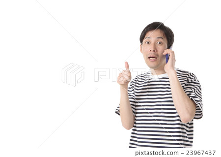 A man talking on a smartphone 23967437