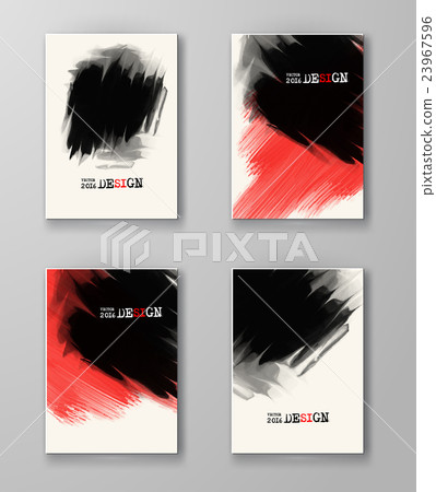 Abstract stylish background black red ink paint. Abstract stylish background black red ink paint. 23967596