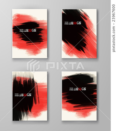 Abstract stylish background black red ink paint. Abstract stylish background black red ink paint. 23967600