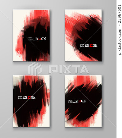 Abstract stylish background black red ink paint. Abstract stylish background black red ink paint. 23967601