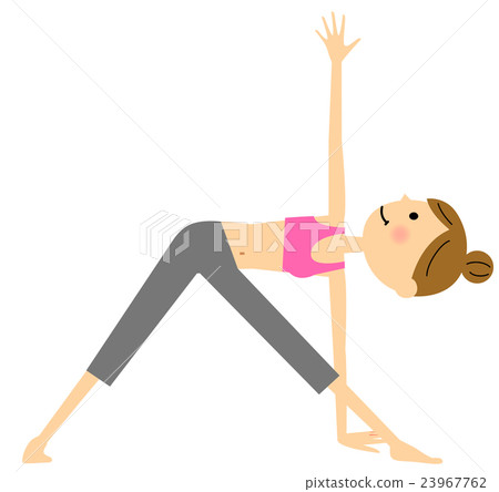 Yoga triangle pose 23967762