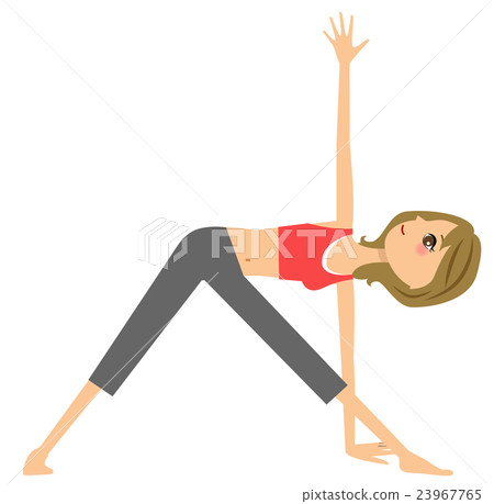 Yoga triangle pose 23967765