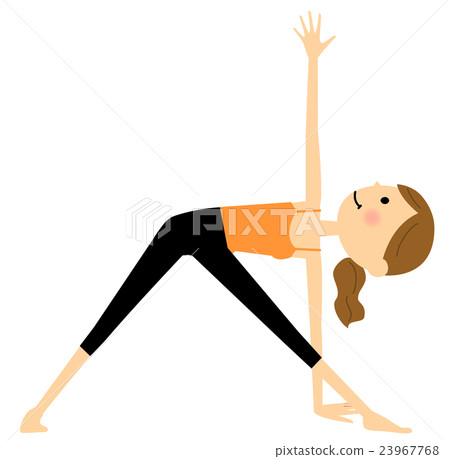 Yoga triangle pose 23967768