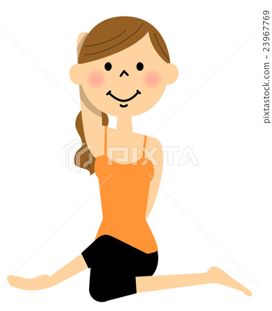 Yoga Cow Face Pose 23967769