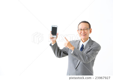 Senior smartphone senior male 23967927