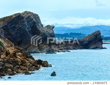 Ocean coastline landscape. Ocean coastline landscape. 23968975