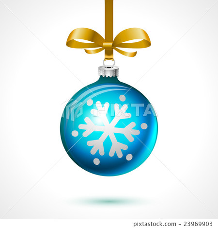 Christmas balls  vector holiday background ribbon 23969903