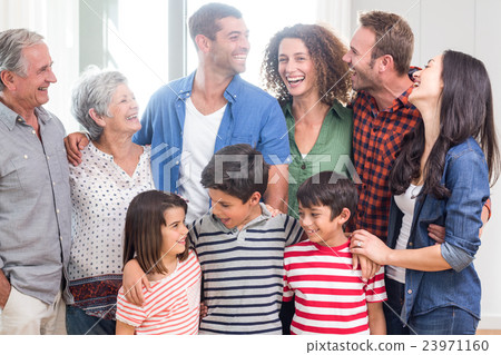 Happy family together at home Happy family together at home 23971160