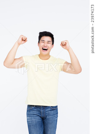 Happy man smiling at camera 23974173