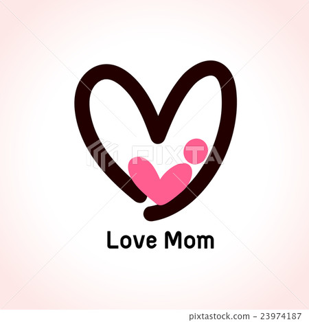 Mother love icon. - Stock Illustration [23974187] - PIXTA