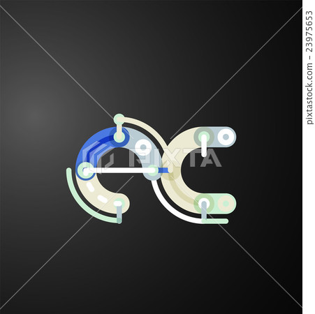 Colorful funny cartoon letter icon Colorful funny cartoon letter icon 23975653