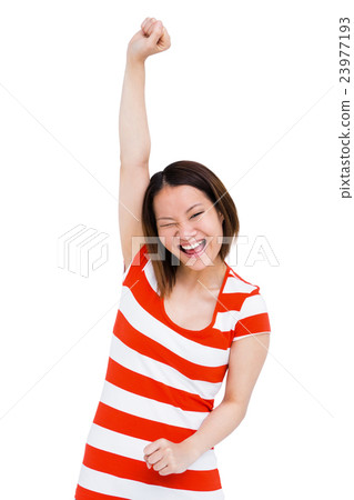 Happy woman smiling at camera Happy woman smiling at camera 23977193