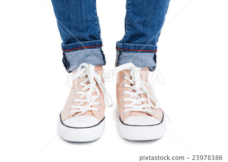 Close-up of canvas shoes 23978386