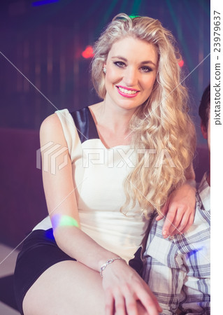 Portrait of pretty woman smiling Portrait of pretty woman smiling 23979637