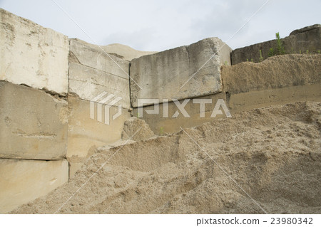 At cement material · gravel place At cement material · gravel place 23980342