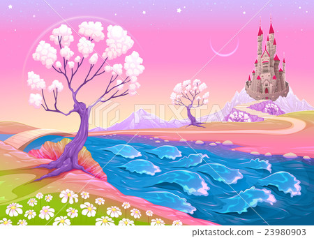 Fantasy landscape with castle 23980903