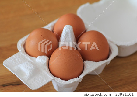 Red eggs in a pulp egg carton Red eggs in a pulp egg carton 23981101
