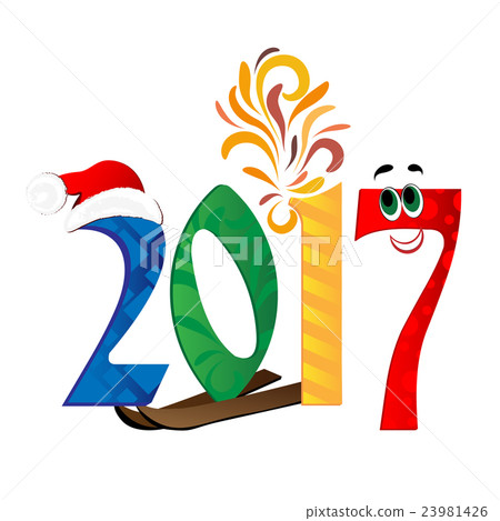 Happy New Year 2017 background. Vector Happy New Year 2017 background. Vector 23981426