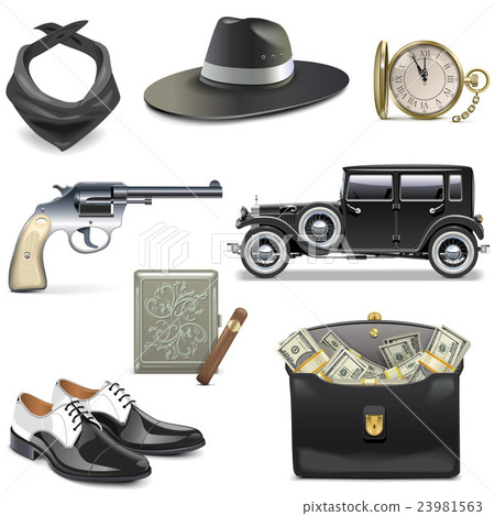 Vector Gangster Icons 23981563
