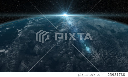 Earth 3DCG perming3DCG160812插圖素材 23981788