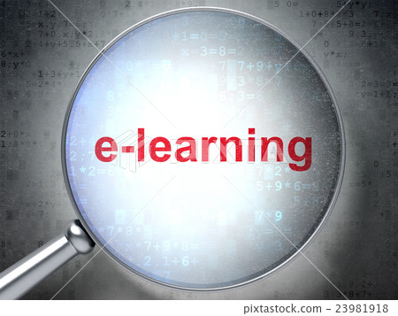 Studying concept: E-learning with optical glass Studying concept: E-learning with optical glass 23981918
