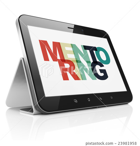 Education concept: Tablet Computer with Mentoring 23981958