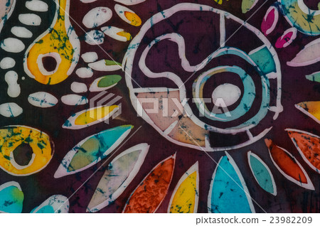 Tadpoles and whitebaits, fragment, hot batik 23982209