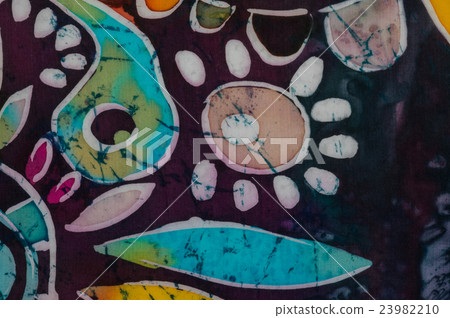 Tadpoles and whitebaits, fragment, hot batik 23982210